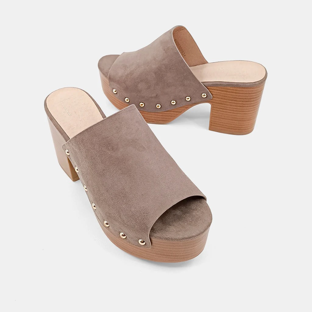 Layered Suede Heels