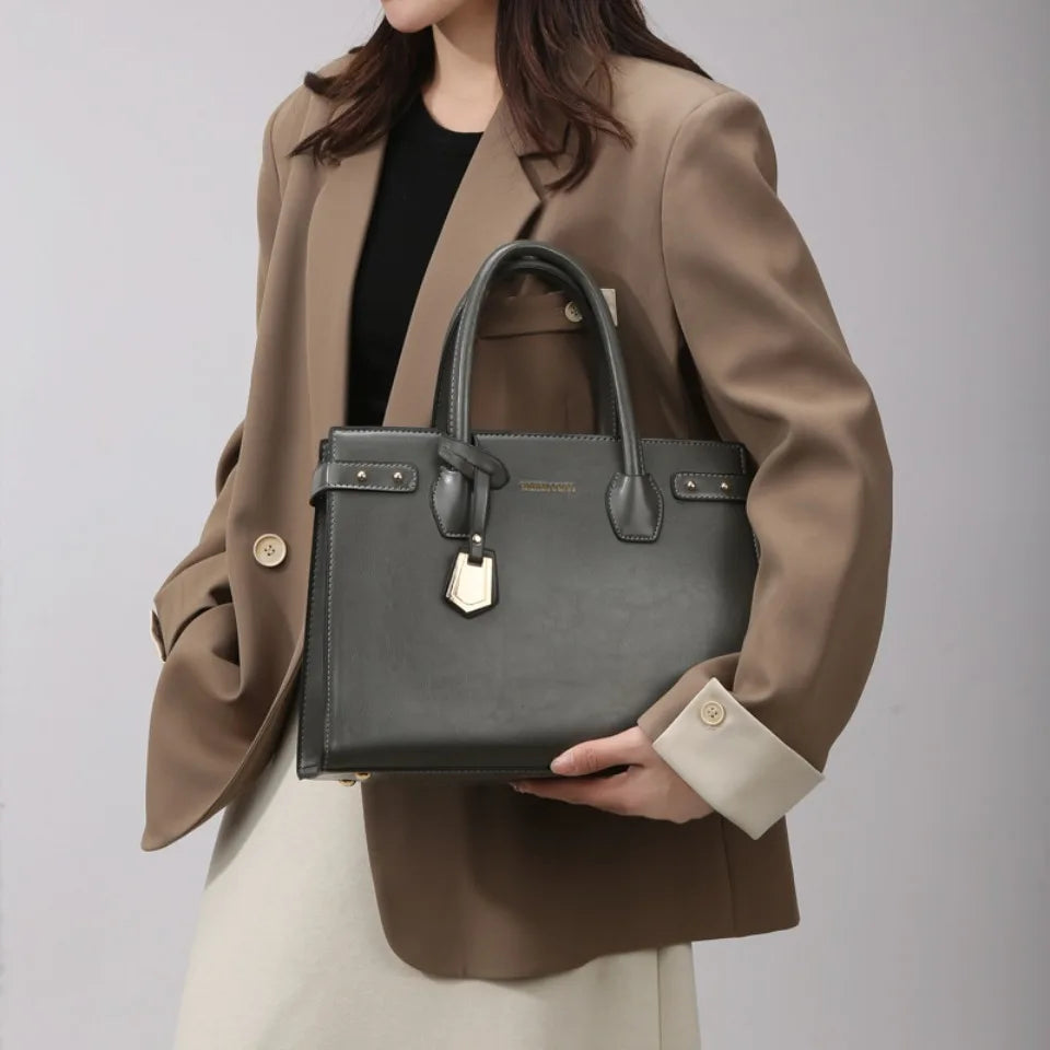 Refined Soft Zip-Top Crossbody Bag