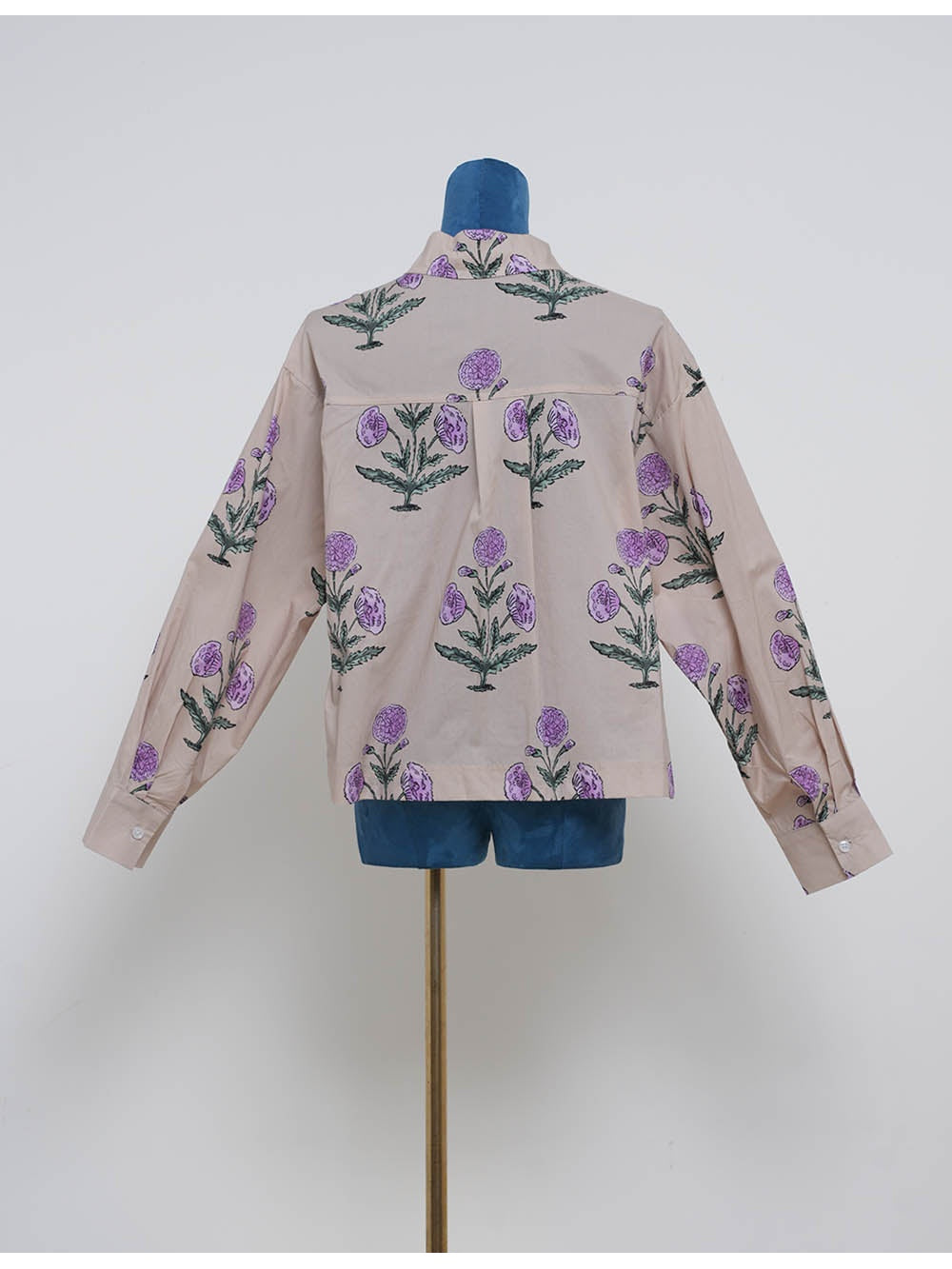 Boho Turndown Collar Button Long Sleeves Shirt
