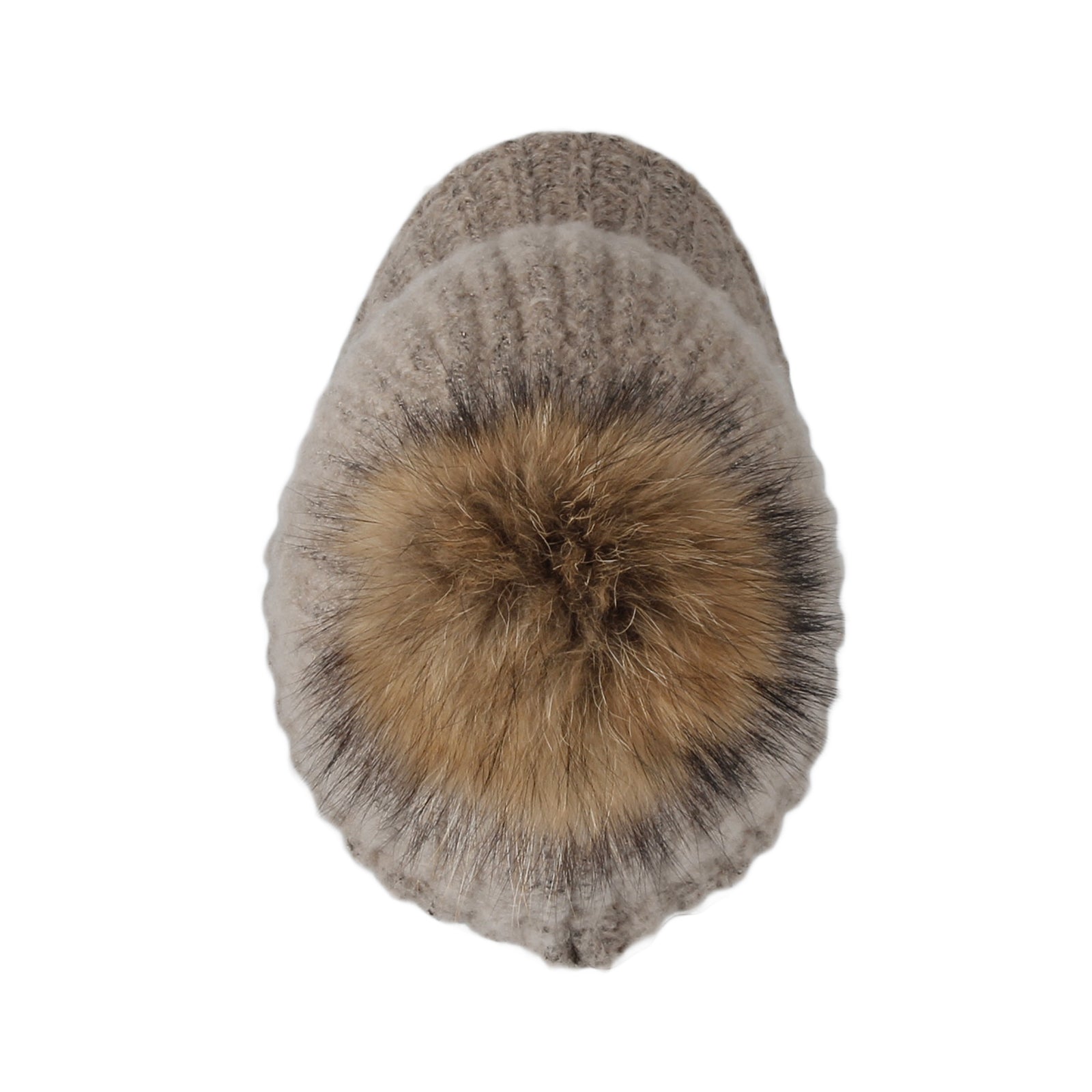 Knit Ribbed Pom Pom Sun Visor