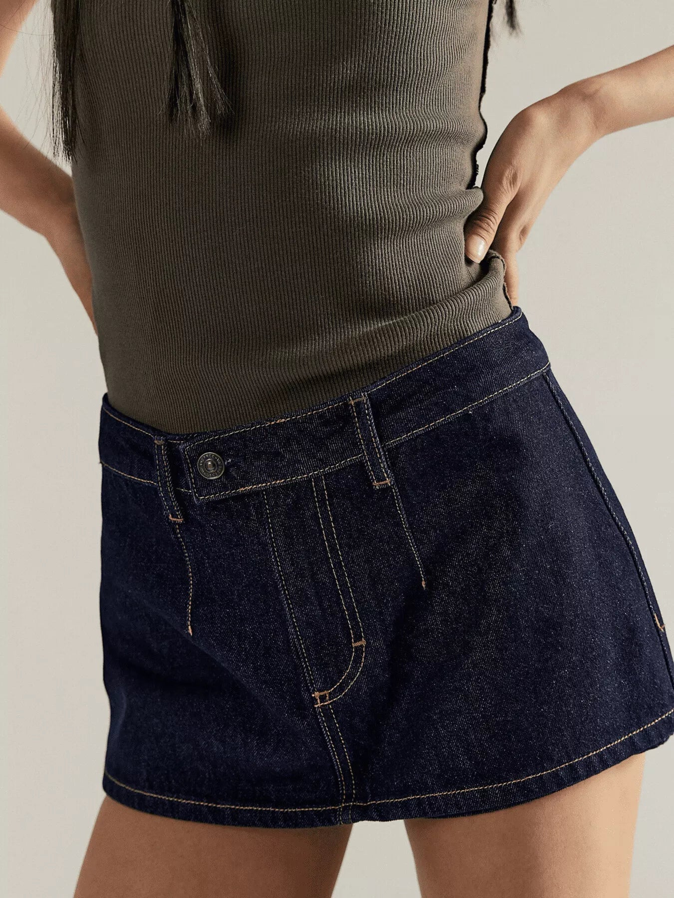 Wash Denim Mini Dreamy Skirt