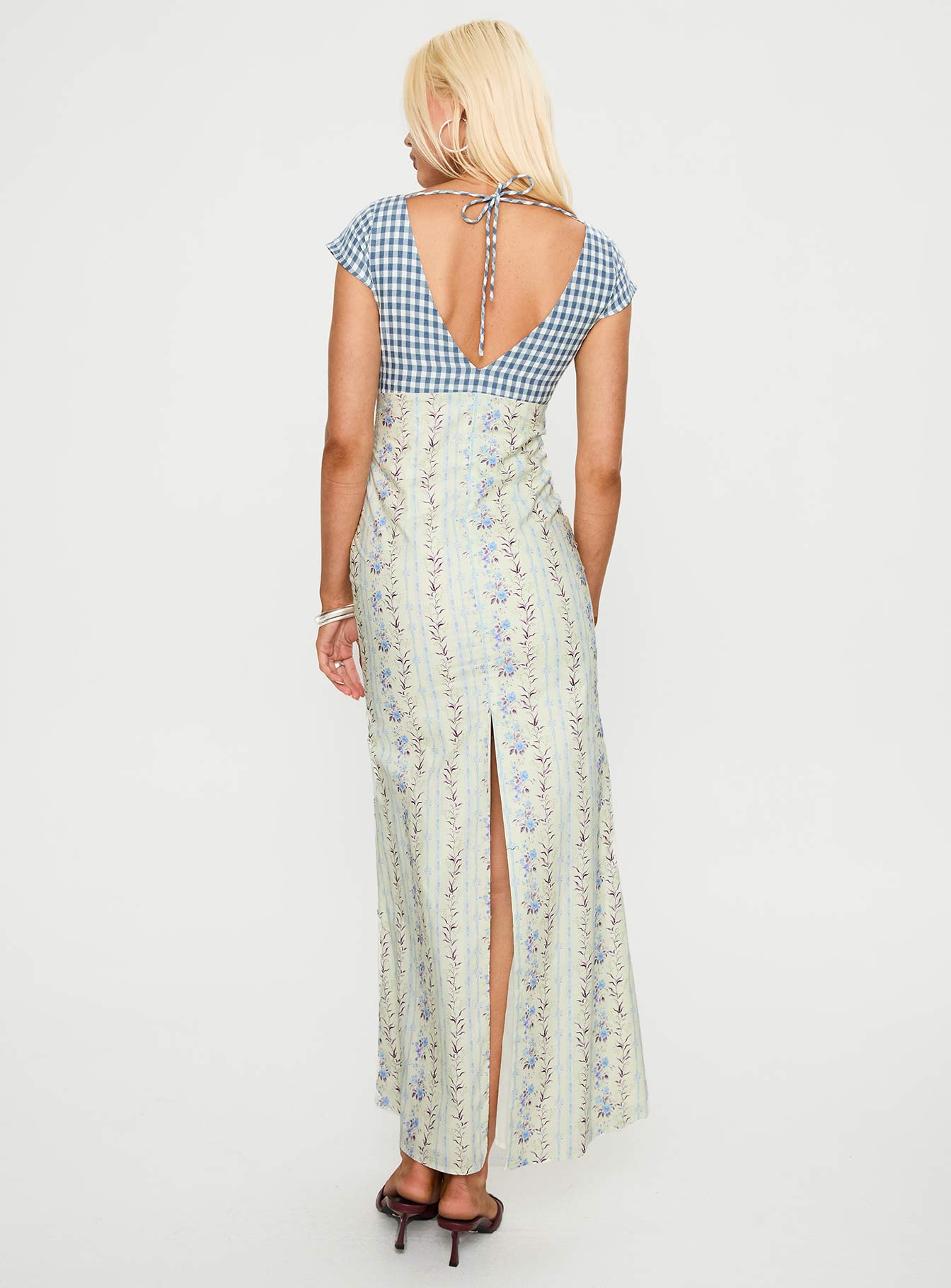 Soft Maxi Tie Back Maxi Dress