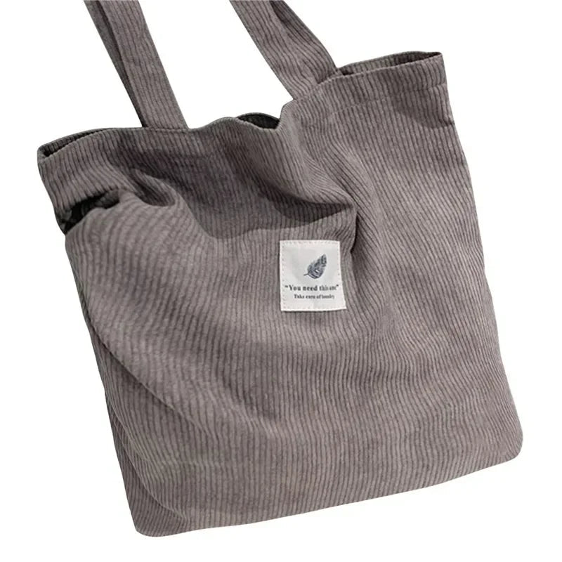 Structured Canvas Shoulder Bag