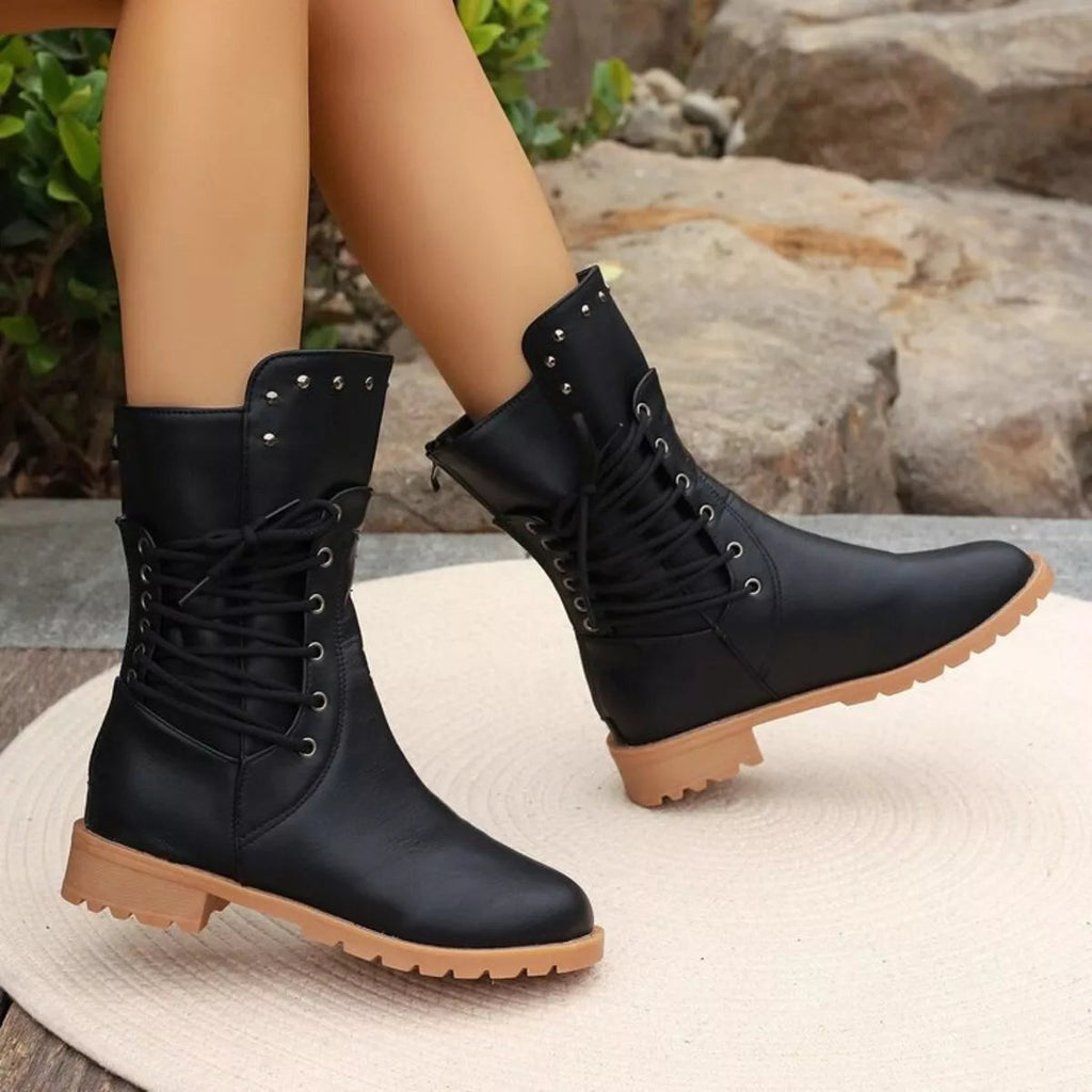 Lace-Up Riding Boots