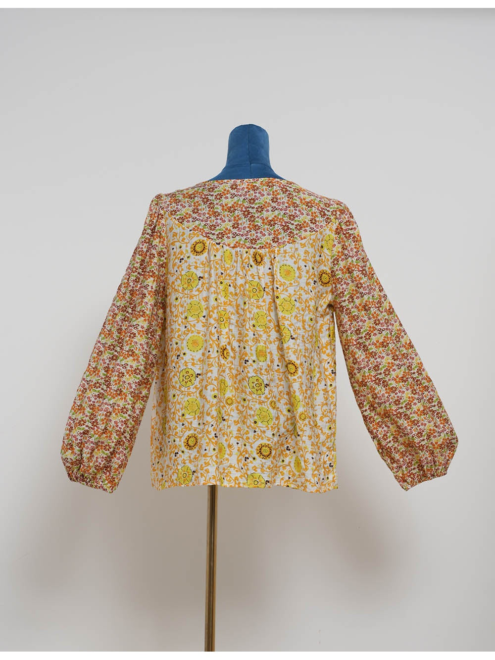 Boho Front Round Neck Long Sleeves Blouse