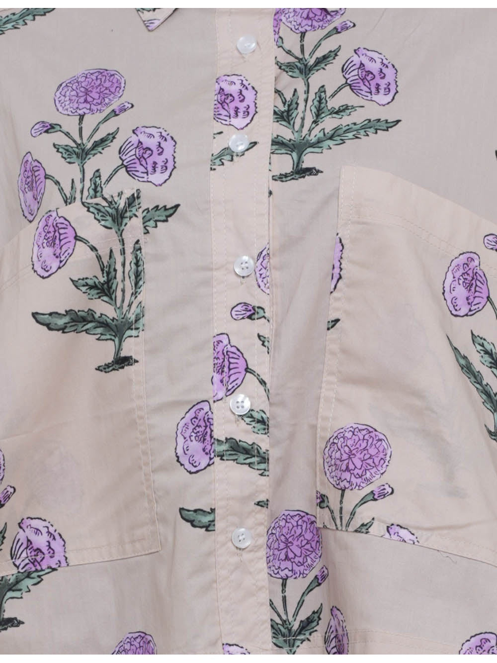 Boho Turndown Collar Button Long Sleeves Shirt