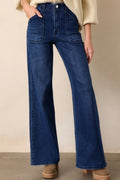 Straight Leg Dirty Daily Fashion Mid-rise Jeans