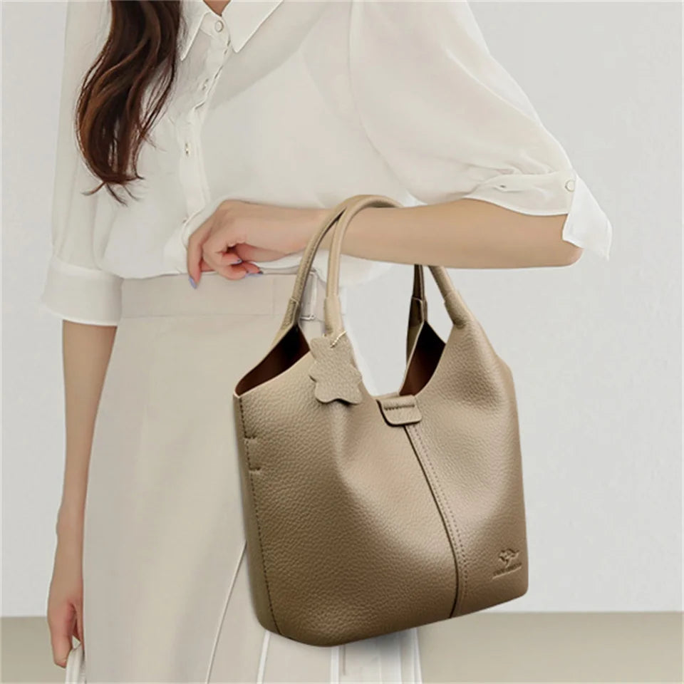 Timeless Soft Zip-Top Shoulder Bag