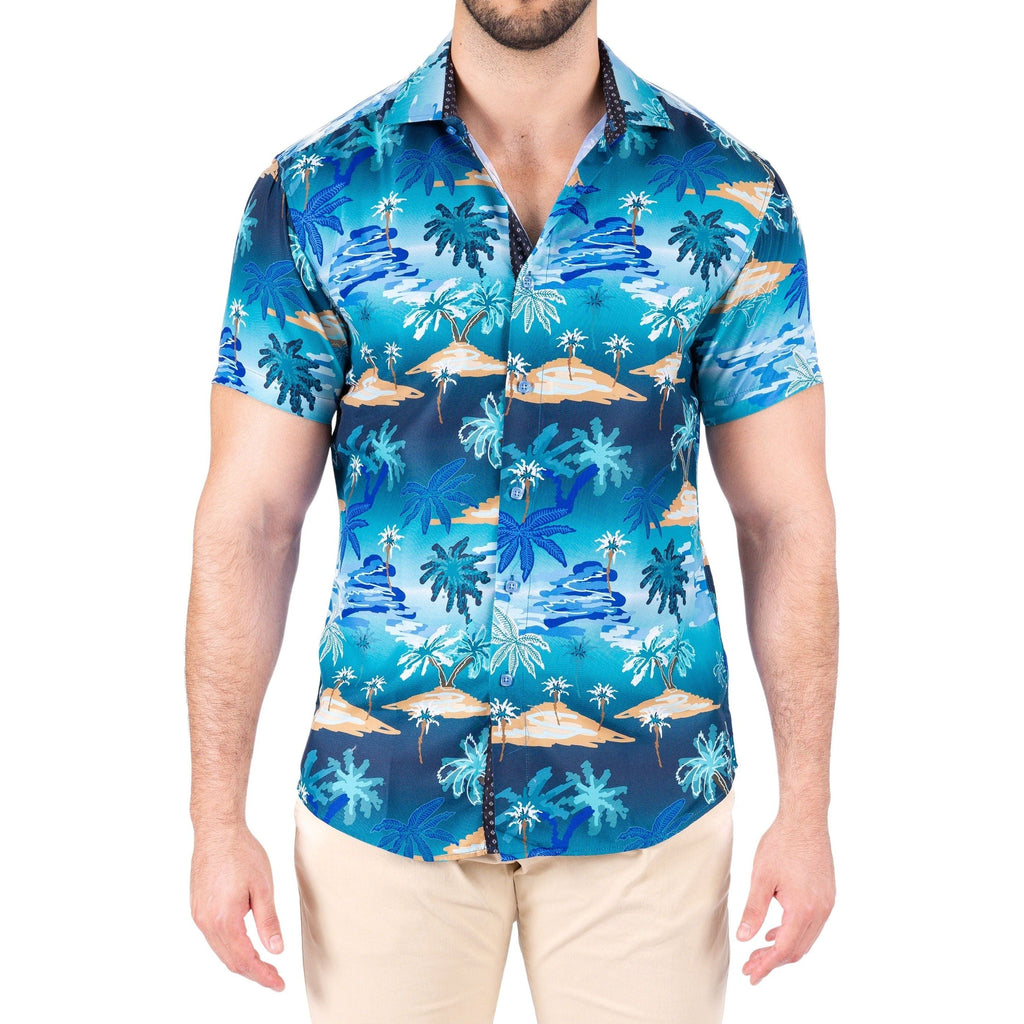 Casual Short Sleeve Dress Shirt